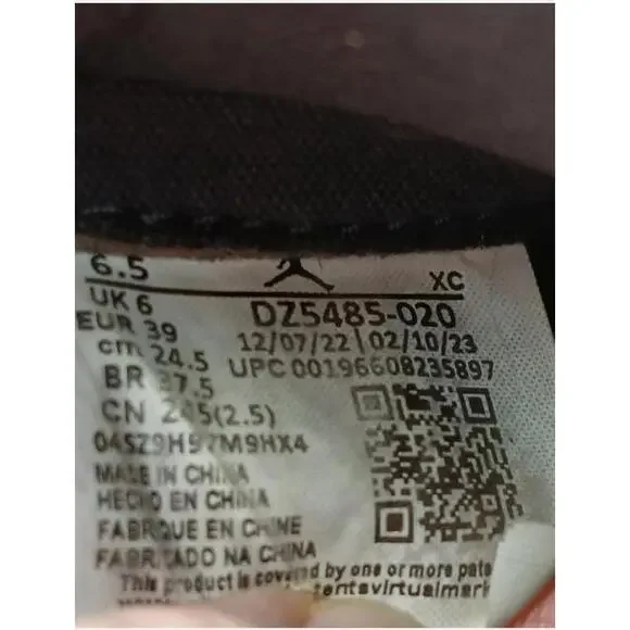 Nike Air Jordan 1 Retro OG High Palomino Men 6.5 Black Brown Shoes - Picture 8 of 8